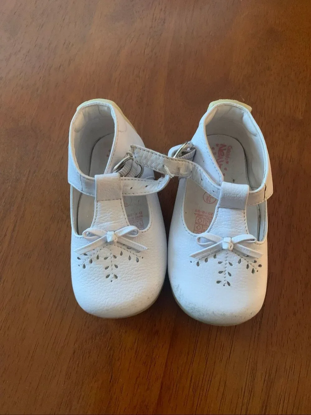 Neutro toddler white genuine leather Mary Jane dress shoes